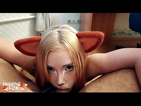 ❤️ Kitsune engole a pila e o esperma na boca ❤❌ Apenas porno em nós